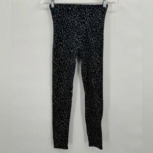 SPANX Animal Print Leggings size Small, black, gray & blue in color